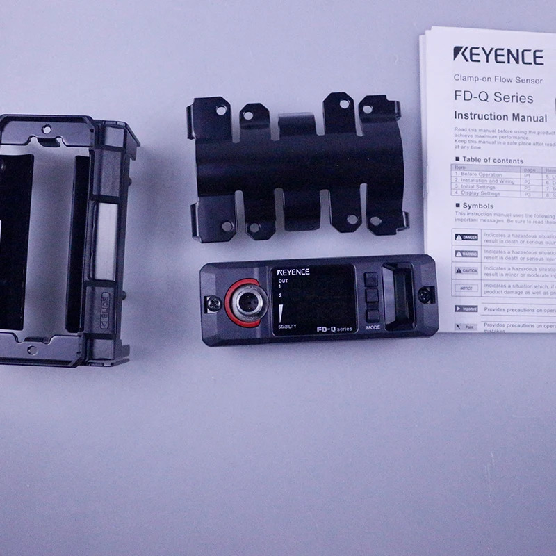 KEYENCE 클램프 온 유량센서 FD-Q32C 오리지널 FD-Q10C FD-Q20C FD-Q50C 4 자리 듀얼 컬럼 디스플레이