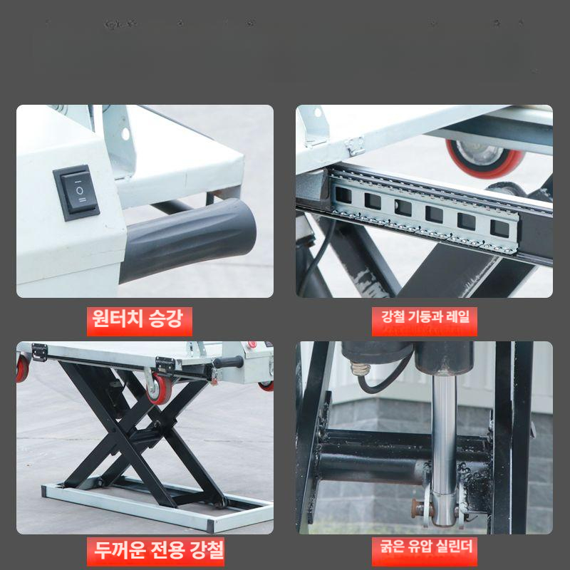 핸드카트 운반용 이동식 대차 무소음 우레탄 바퀴 업소용 수레 - 상세 이미지 3