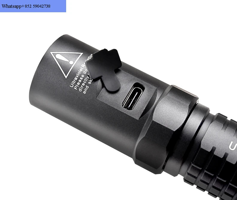 TANK007 익스플로러 보라색 손전등 충전 도자기 식별 365nm 자외선 형광 감지 램프 L03C