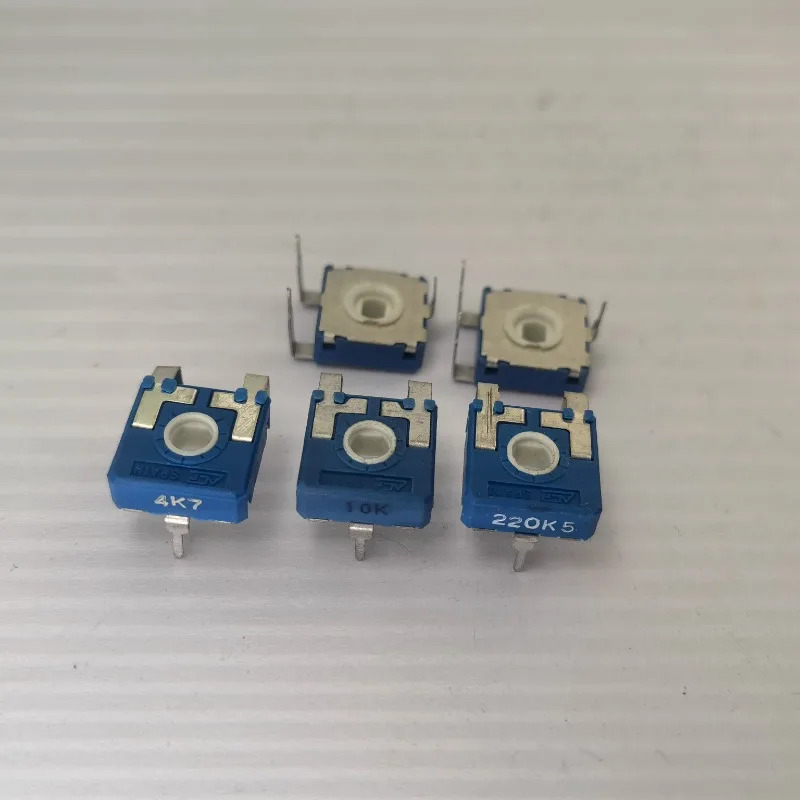 10Pcs 수직 가변 전위차계 CA14NV17.5 4K7 10K 220KH 구멍 M