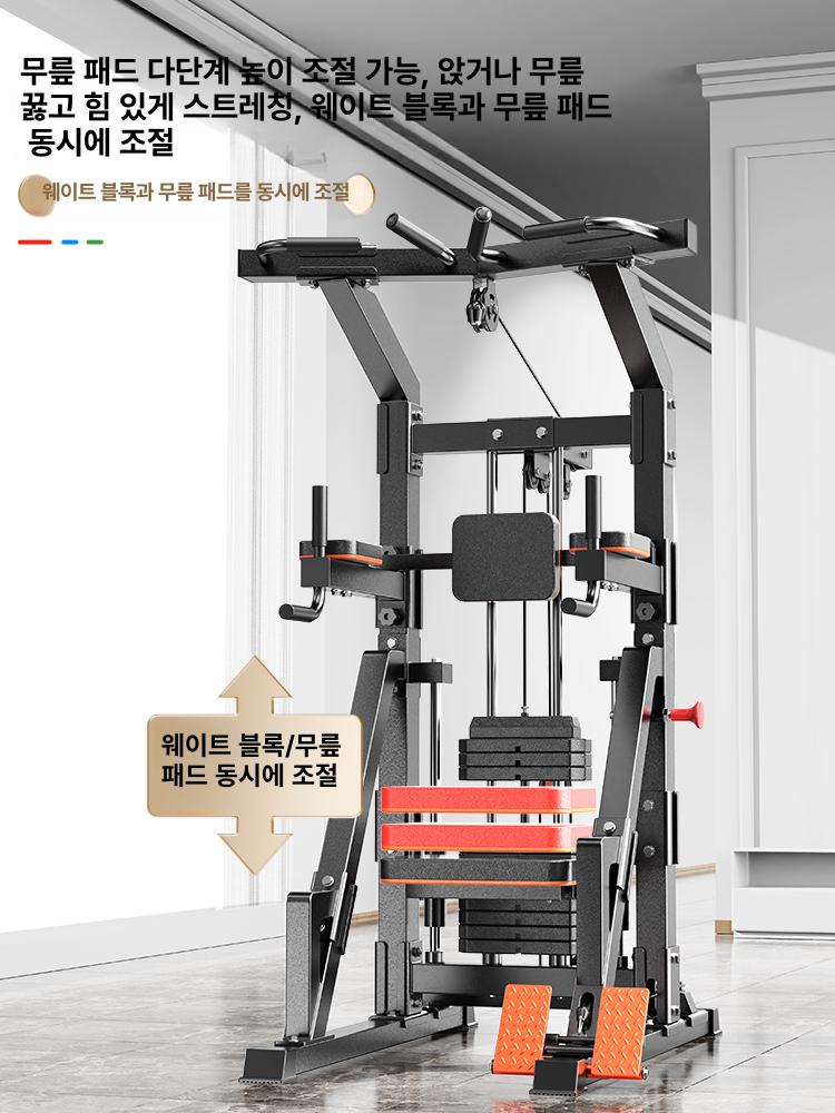 헬스장 기구 턱걸이 철봉 풀업 딥스바 장비 홈짐 무게추 등운동 장치 수평 매달리기 - 상세 이미지 4