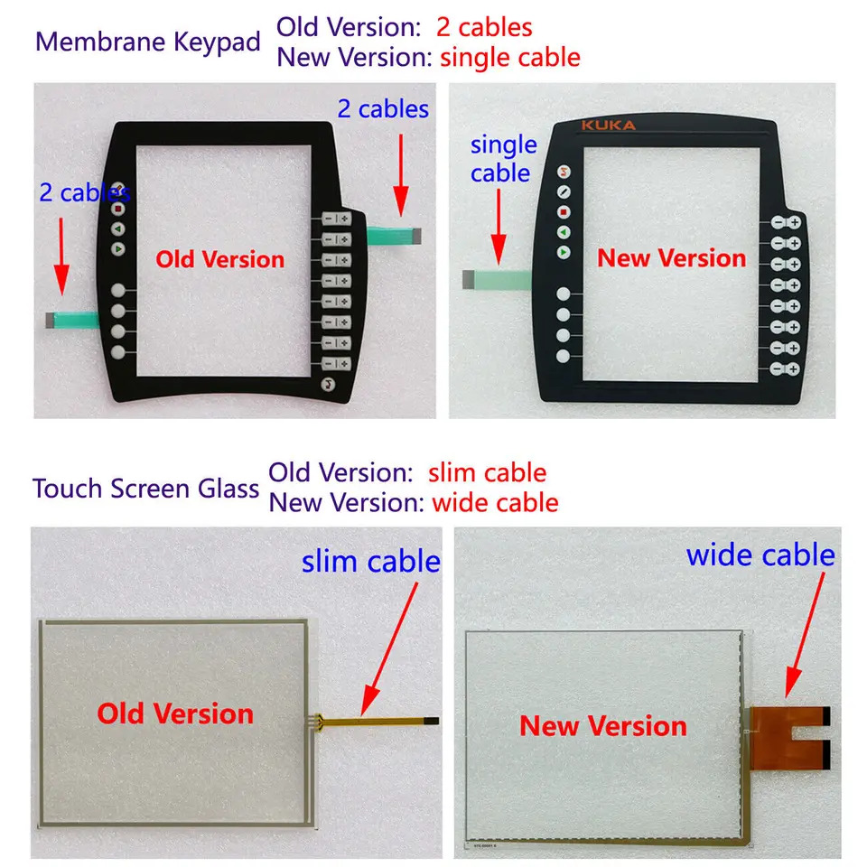 터치 스크린 유리 멤브레KUKA KCP4 KRC4 400-216-801 KRC400-216-801 적합