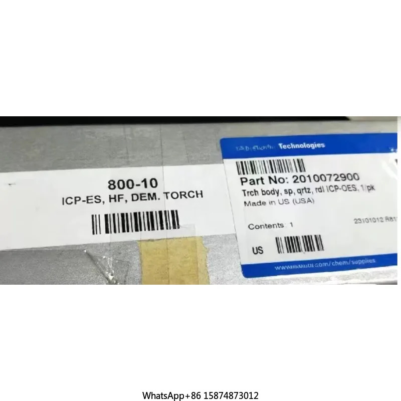Agilent 2010072900 방사형 반분리형 토치 Icp 토크 튜브 KS6574EM-25 신