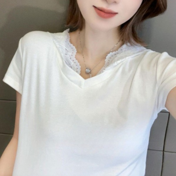 라틴댄스복 댄스스포츠 줌바 방송 반팔 티셔츠 여성 사교 라인 댄스상의 - 상세 이미지 3