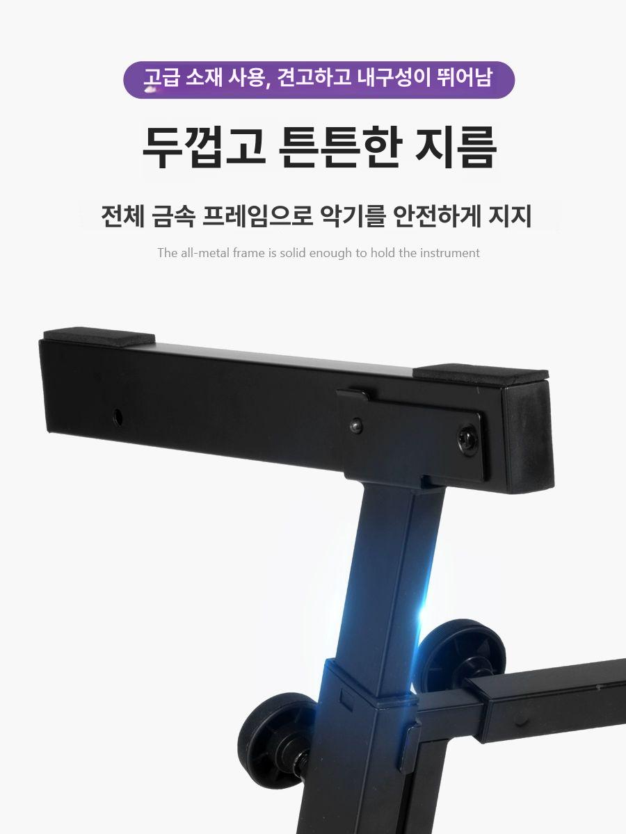 2단 스탠드옷걸이 튼튼한 옷장 선반 수납 옷걸이행거 매장용 고정식행거 미니행거 - 상세 이미지 3