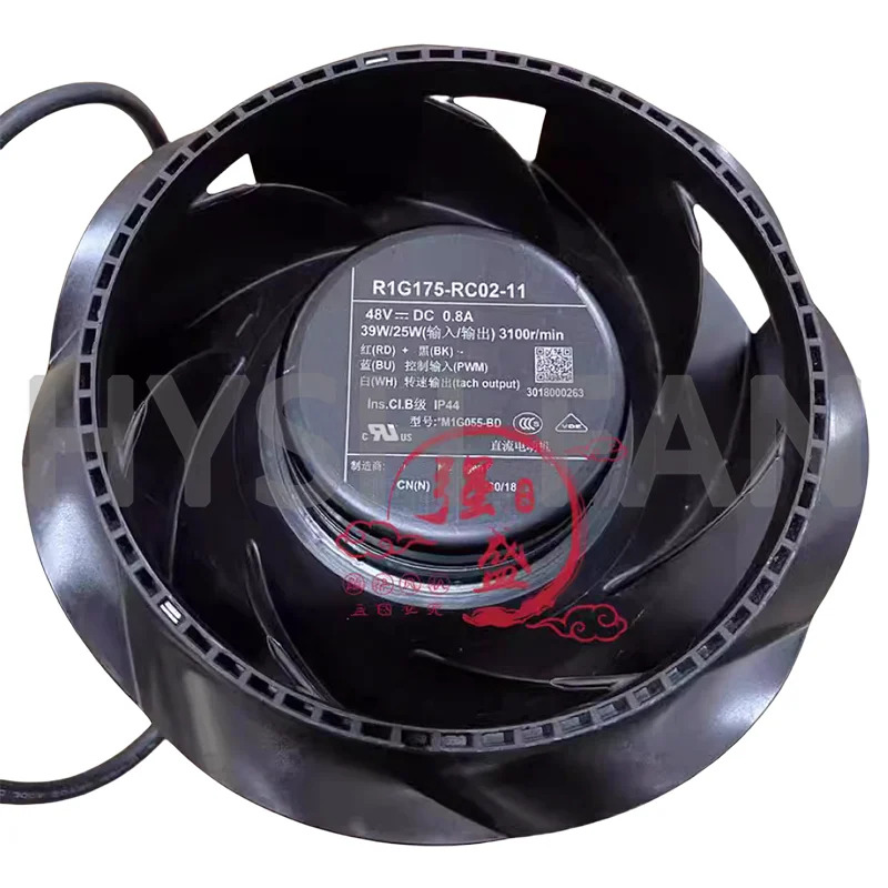 R1G175-RC02-11 원심 DC 냉각팬 48V 0.8A 신
