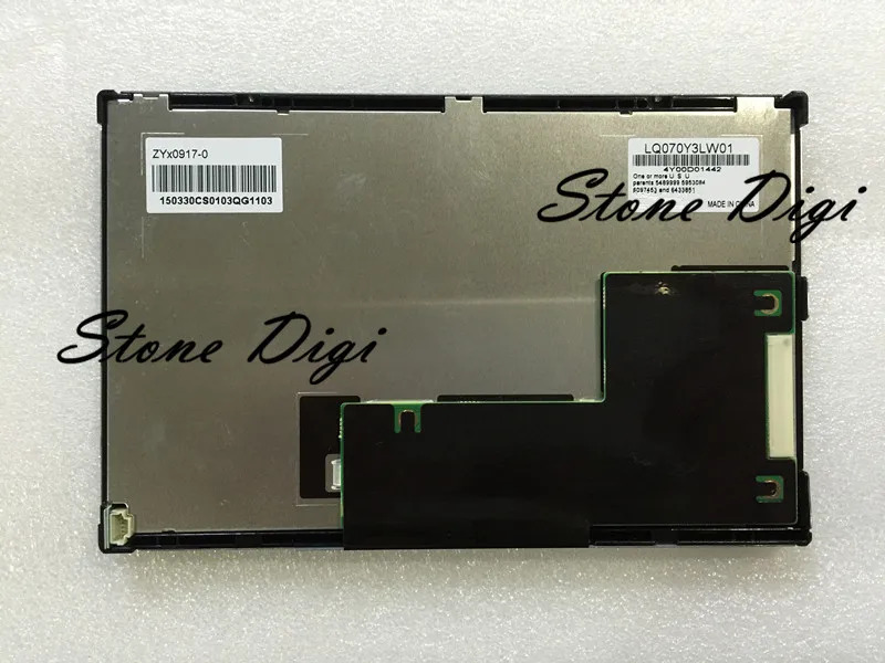 산업 장비오리지널 등급 LCD 스크린 A LQ070Y3LW01 LQ070Y3LWO1 800x480 7 인치