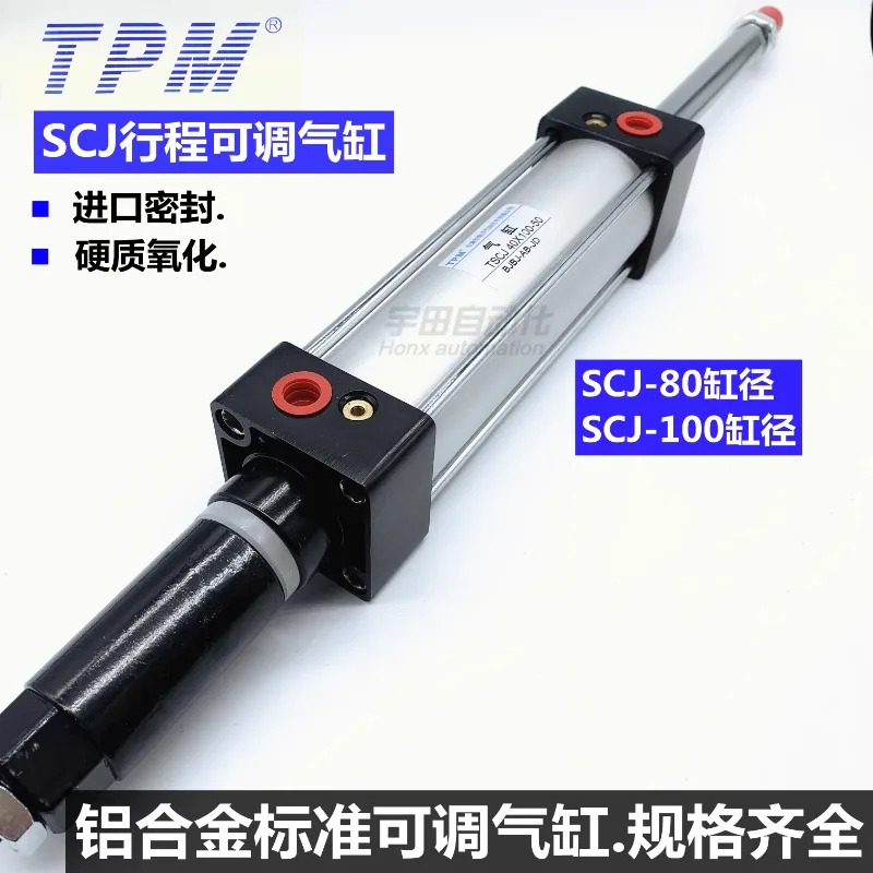 TPM 조정 가능표준 실린더 TSCJ80/SCJ100X25X50X75X100X125X150X200-50-S