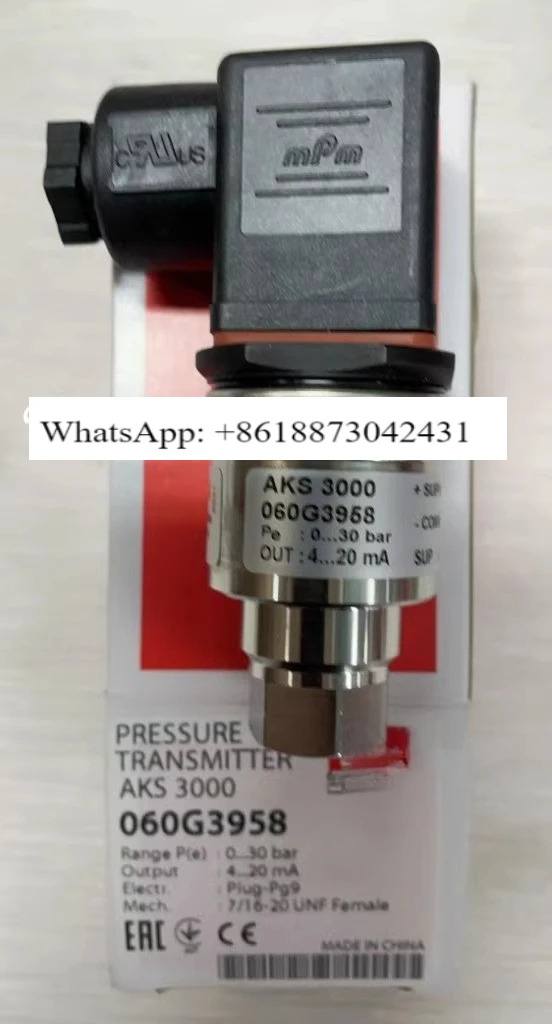 AKS3000 압력 트랜스미터 센서 060G3958 원본.