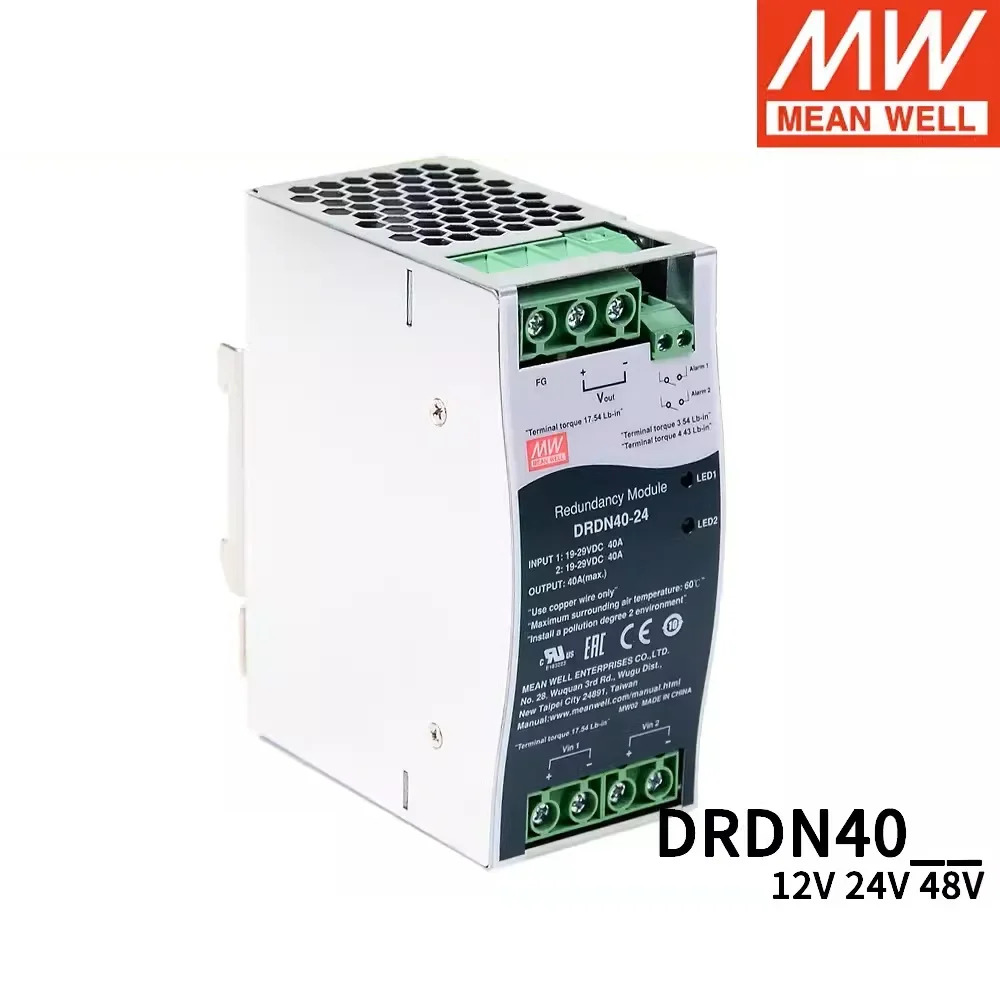 MEAN WELL DRDN40 DRDN40-12 DRDN40-24 DRDN40-48 40A DIN 레일 모듈