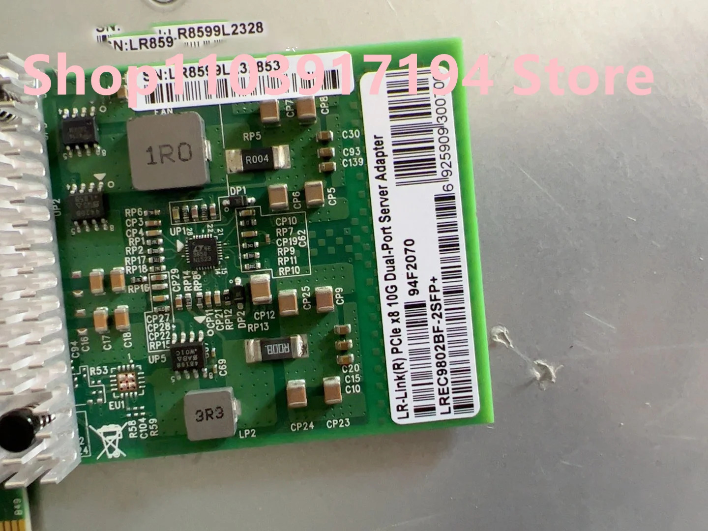 듀얼 포트기가비트 광섬유 네트워크 카드 UTC LREC9802BF-2SFP 94F2070 82599ES