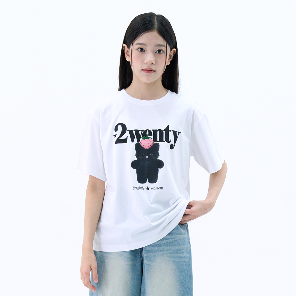 더데이걸 티지냥이 베리 반팔티 TGRA26313 - 상품 이미지