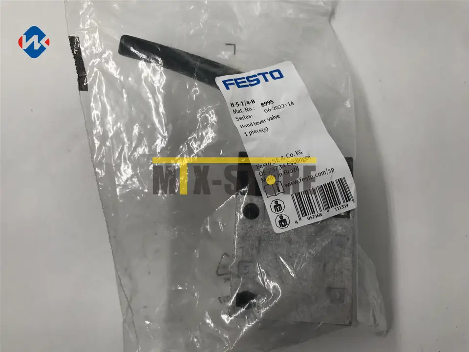 공압 핸드 레버 밸브 Festo H-5-1 4-B 8995 신