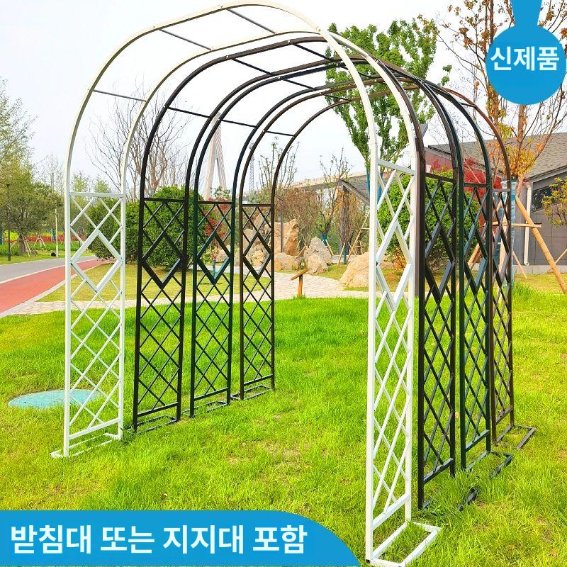 장미아치 넝쿨식물 대문 원형식 포도나무 지지대 딥그린 A 중간 - 상세 이미지 2
