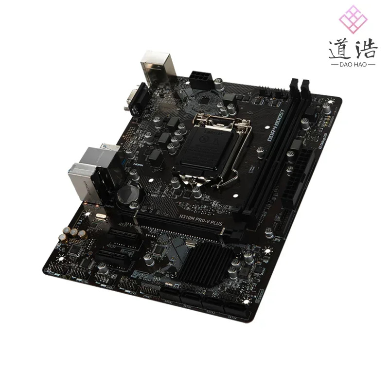 H310M PRO-V PLUS 마더보드32GB 지원 대 CPU LGA 1151 DDR4 H310 메인보드 완전 작동 리퍼