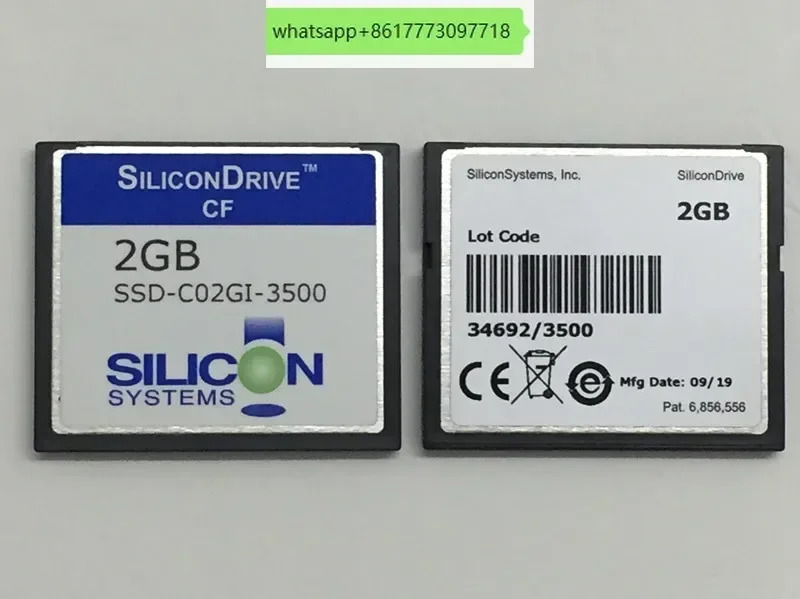 SiliconDrive 2G CF 카드 SILICONDRIVE SSD-C02GI-3500 산업장비