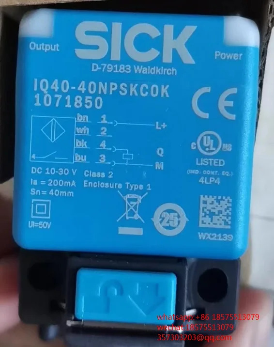 SICK IQ40-40NNSKCOK 1071850 IQ40-40NPSKCOK 스위치 센서
