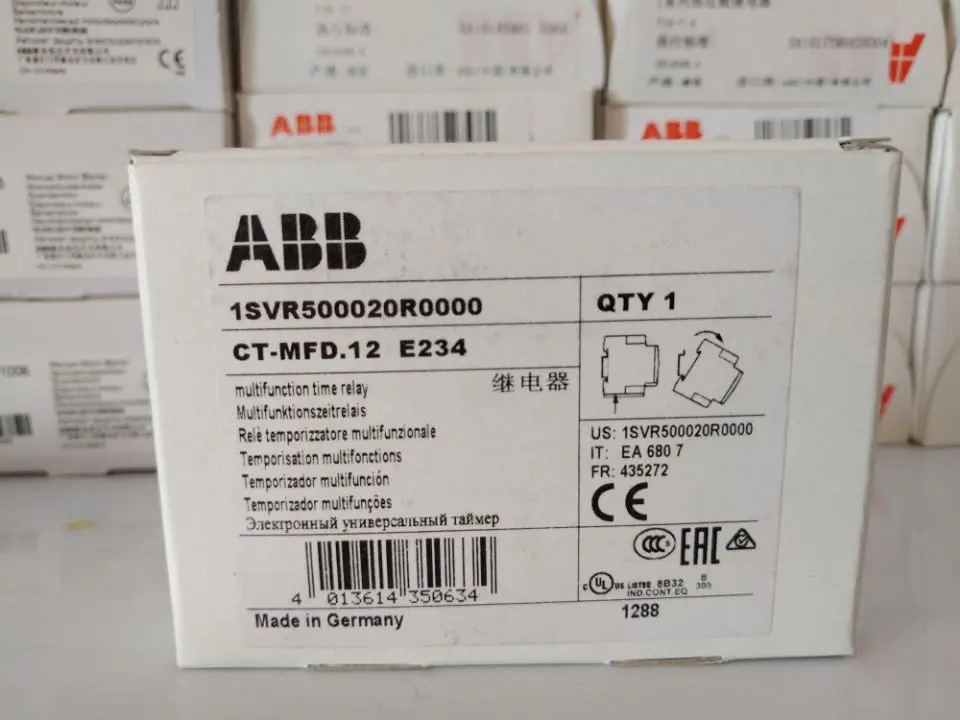 ABB 오리지널 타임 릴레이 CT-MFD.12 12-240VAC/DC 신