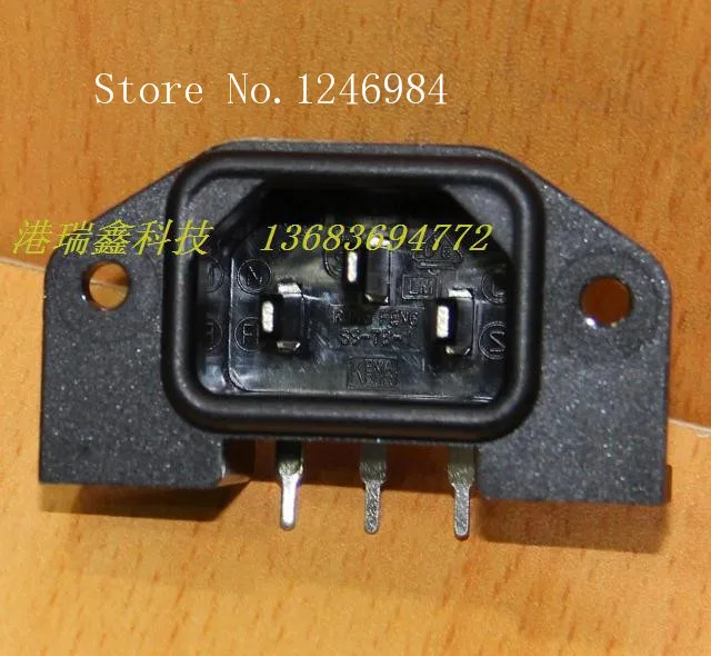 SA 대만 WINFOONG 전원 콘센트 커넥터 소켓 용접 플레이트 벤딩 풋 빅 이어 공좌석 패널 AC SS-7B-1-T7-50 개