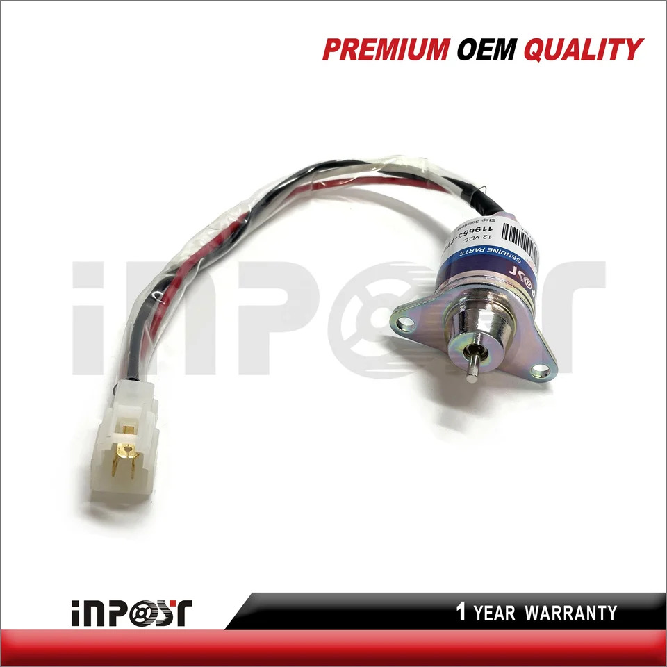 정지 솔레노이드 1503ES-12S5SUC5S 기계 엔진 부품 12V Yanmar 디젤 119653-77950