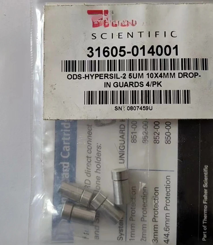 써모 31605-014001 하이퍼실 ODS-2 C18 컬럼 보호 코어 4.6 10mm 5um 4 개/팩