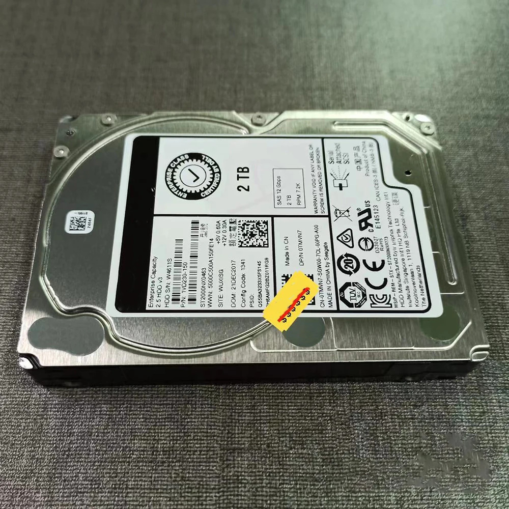ST2000NX0463 서버 하드 HDD 0TMVN7 2T SAS 7.2K 2.5인치 12G 드라이브