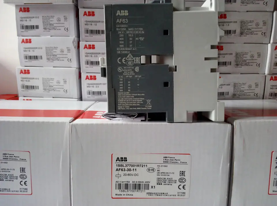 ABB AC DC 범접촉기 AF63-30-11 100-250V 오리지널 신