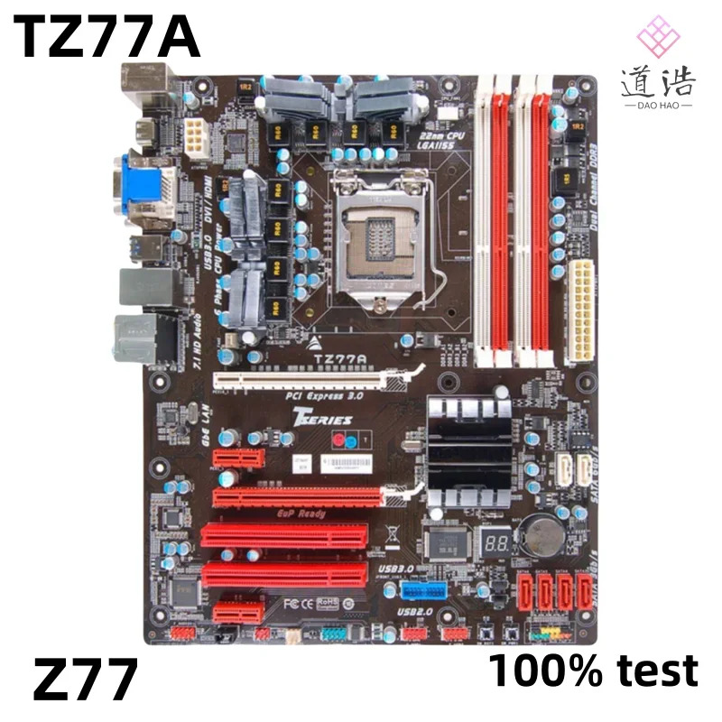Biostar TZ77A 마더보드32GB HDMI LGA 1155 DDR3 Z77 메인보드 완전 작동 리퍼