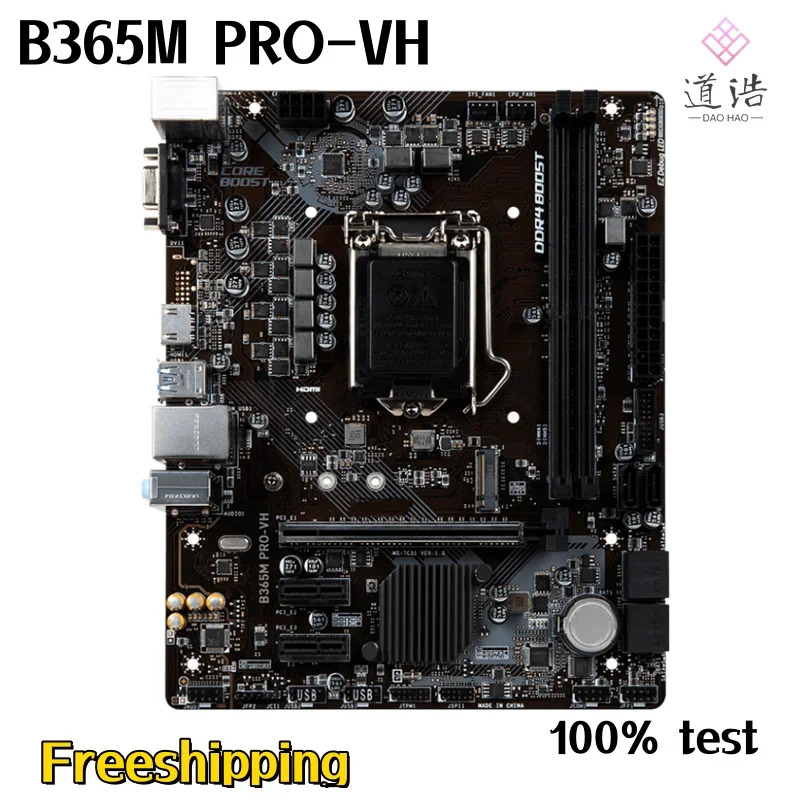 B365M PRO-VH 마더보드32GB HDMI M.2 LGA 1151 DDR4 마이크로 B365 메인보드 완전 작동 리퍼