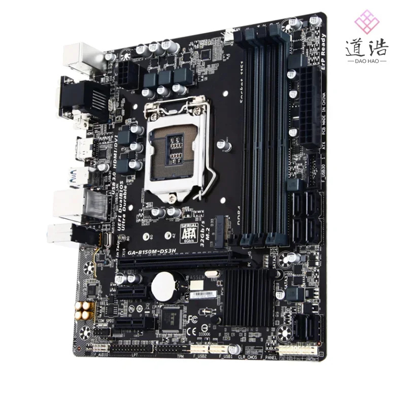 GA-B150M-DS3H 마더보드64GB LGA 1151 DDR4 마이크로 B150 메인보드 완전 작동 리퍼