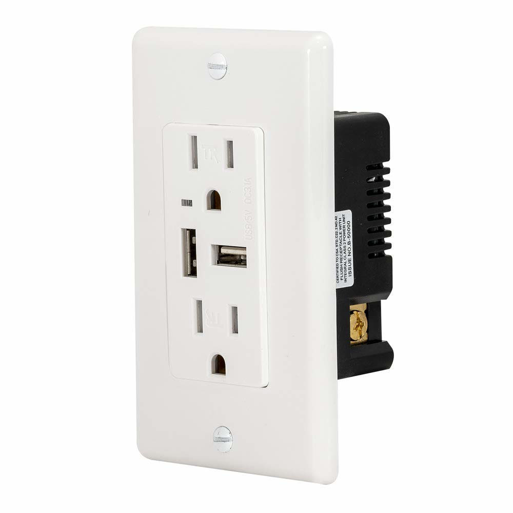 이스트만 듀얼 USB 리셉터클