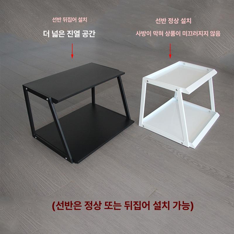 수납 미니매대 스낵 디스플레이 철제선반 펜트리 약국진열대 다용도 편의점매대 바퀴 - 상세 이미지 2
