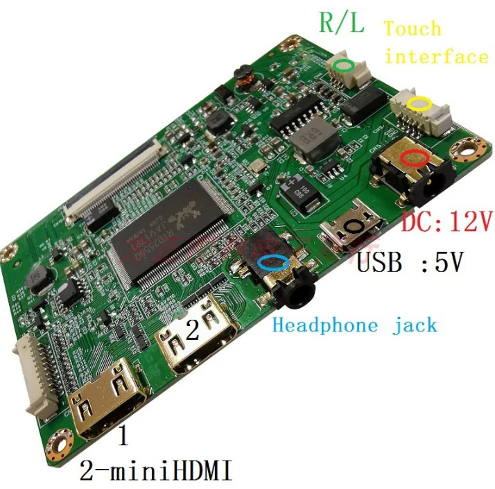 10.1 인치 2K 디스플레이 모듈 그룹 키트 IPS VVX10T025J00 HDMI DVI VGAUSB5VDC12V 고해상도 2560X1600 1610