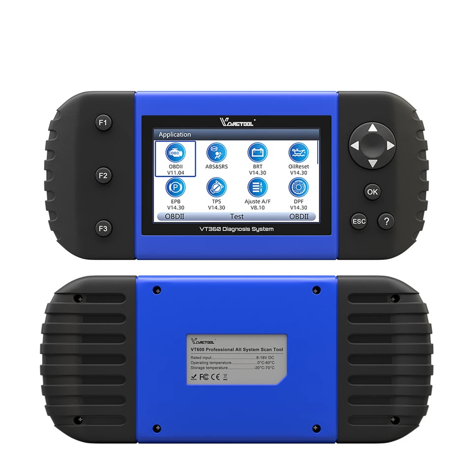 VDIAOOL VT600 OBD2 자동차 스캐너 도구 엔진 ABS 키 프로그래밍 OBDII 진단