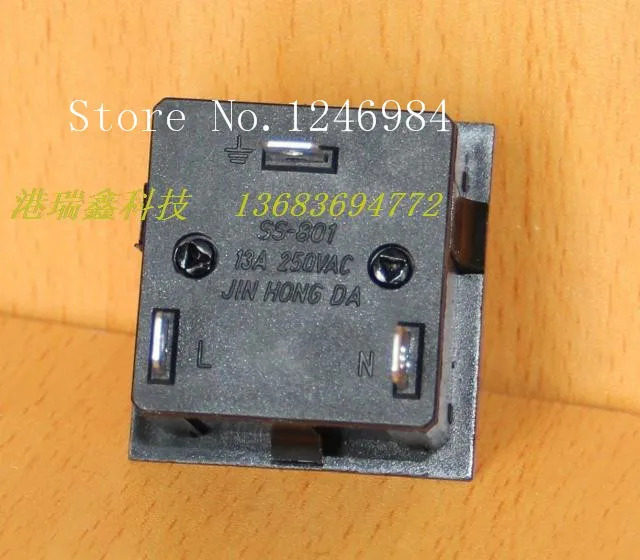 SA Hongda 범AC 콘센트 AC 전원 커넥터 소켓 패널 3 개 구멍 GB SS-801 -- 50