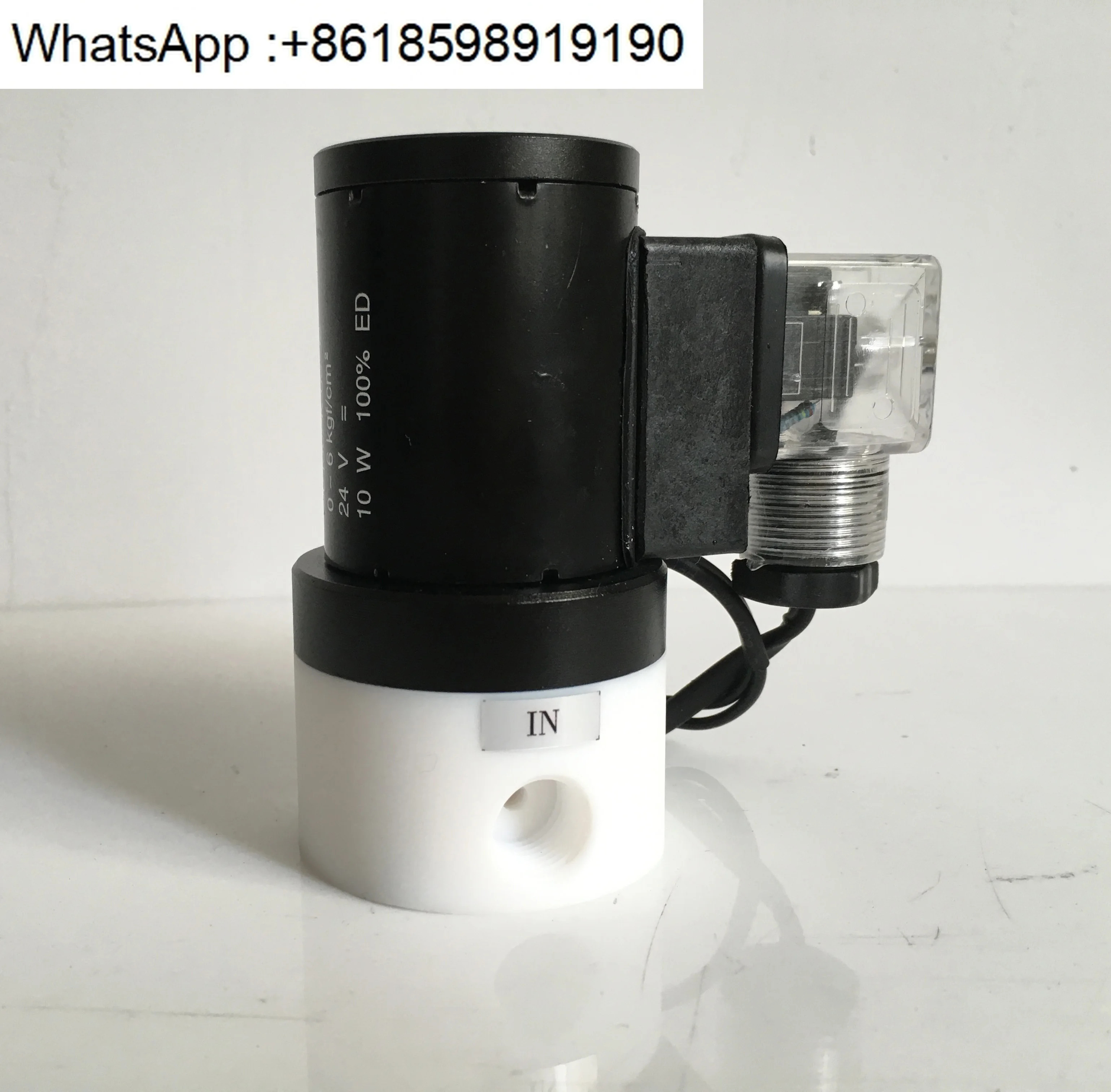 솔레노이드 밸브 304302 K.03.01 농축 염산 상시 열림 PTFE