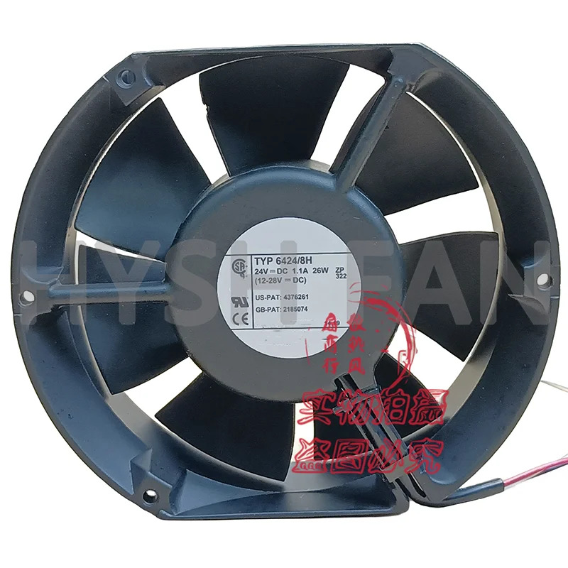 17251 금속 냉각팬 TYP6424/8H 24V 1.1A 26W