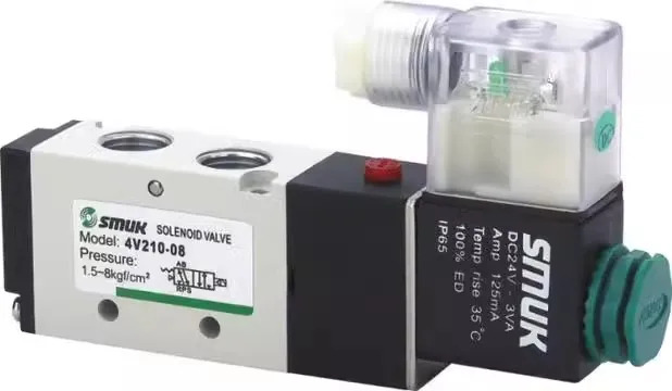 SMUK 솔레노이드 밸브 4V210-08 3V210-08 4V310-10 3V310-10 4V220-08 4V410-15 4V110-06 AC220V AC110V DC24V 1.