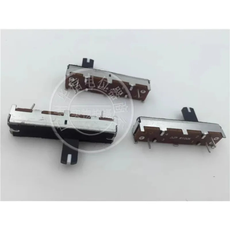 10Pcs 231 이퀄라이저 페이더 전위차계 3.5cm SC-2043N W100K 더스트 필름 화이트 포인트 미드