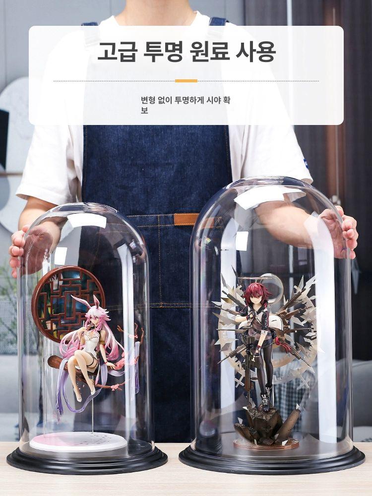 소품보관함 소품케이스 투명보관함 투명박스 다용도수납통 원형케이스 미니투명케이스 - 상세 이미지 5