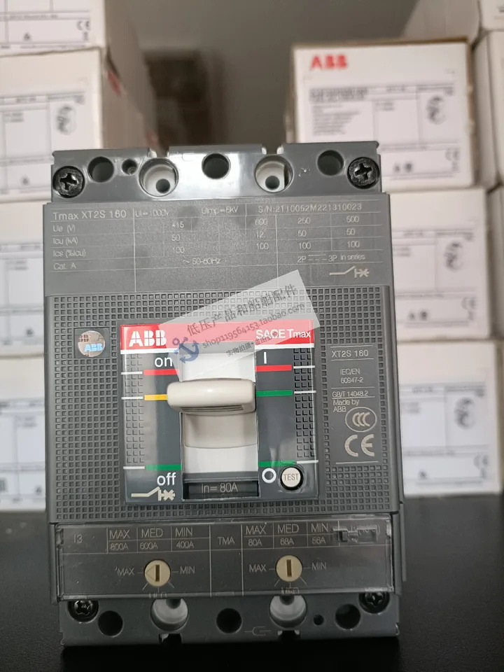 오리지널 ABB 몰드 케이스 회로차단기 XT2S160 TMA80/800 FF 3P 고정 신