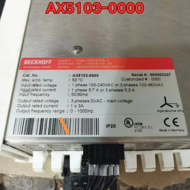 리퍼 AX5103-0000 서보 드라이브작동 상태
