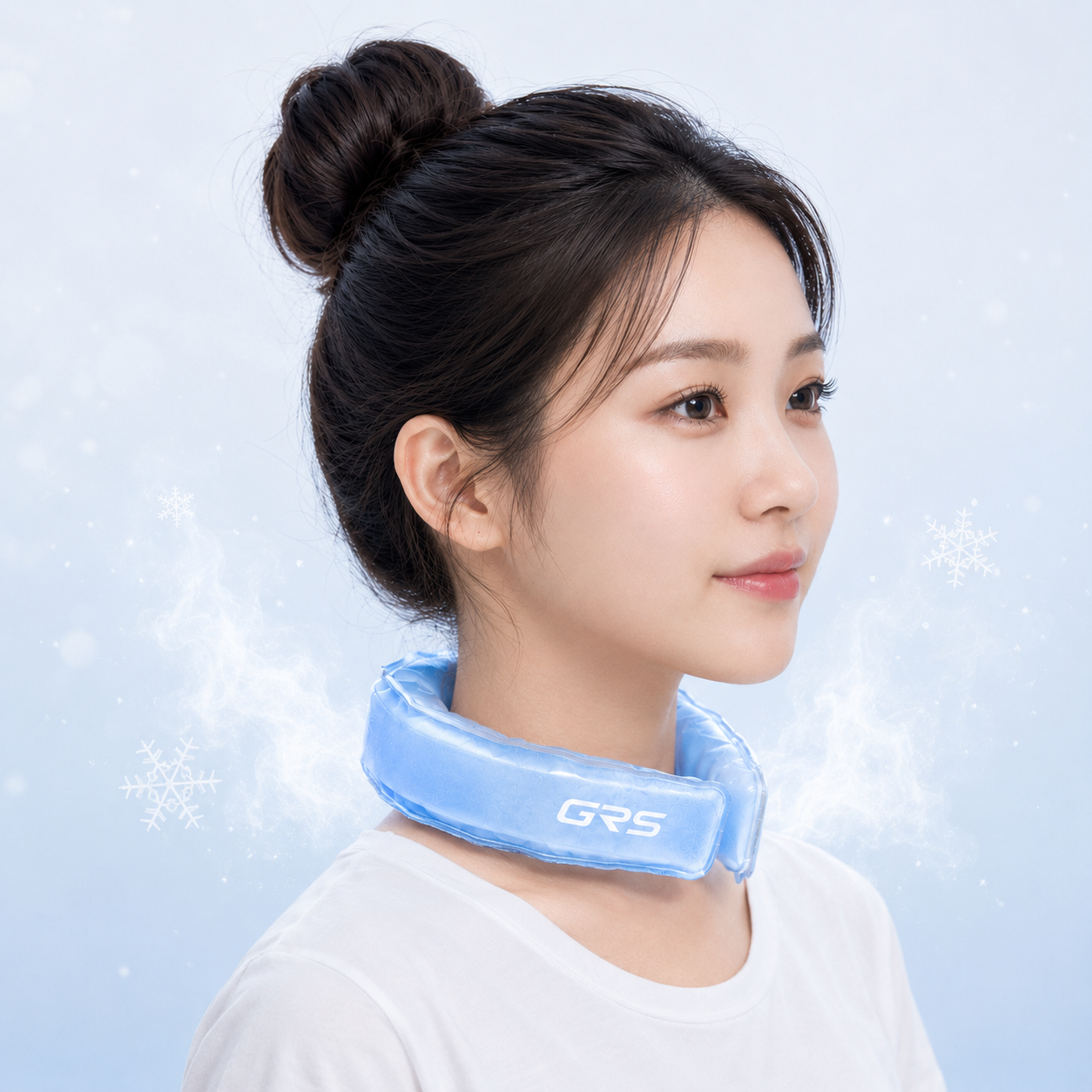 GRS 넥쿨러 와이드 아이스 쿨스카프 넥밴드 쿨링 냉감스카프 얼음목걸이 여름필수템 - 상세 이미지 3