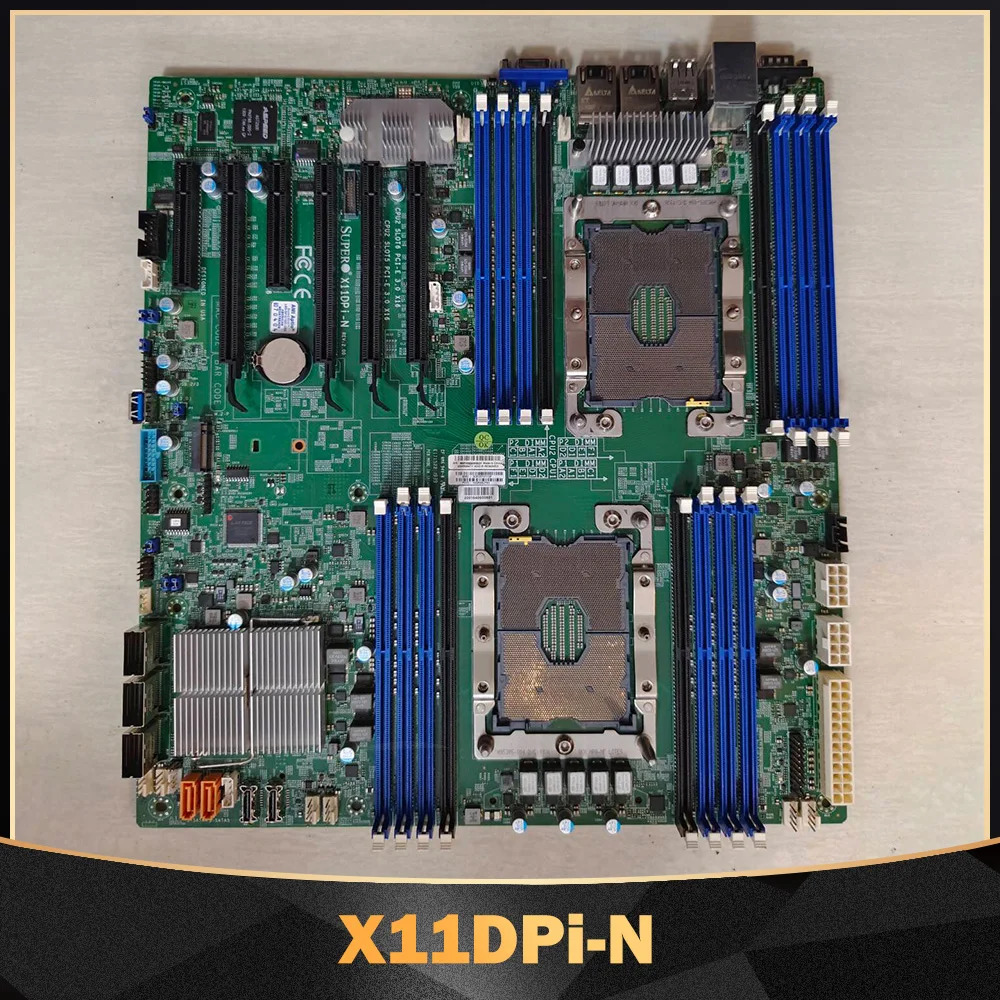 양방향 마더보드 C621 칩셋 LGA-3647 DDR4 2 PCI-E 3.0 X11DPi-N