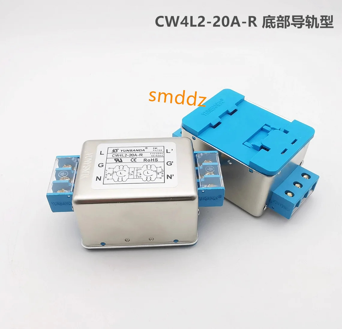 하단 레일 필터 CW4L2-3A-R CW4L2-6A-R CW4L2-10A-R CW4L2-20A-R CW4L2-30A-R