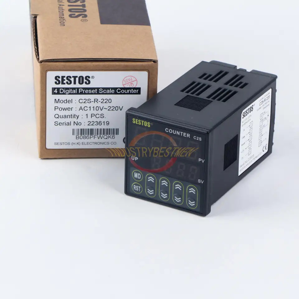 SESTOS C2S-R-220 AC100-240V 4 자리 프리셋 값 카운터신