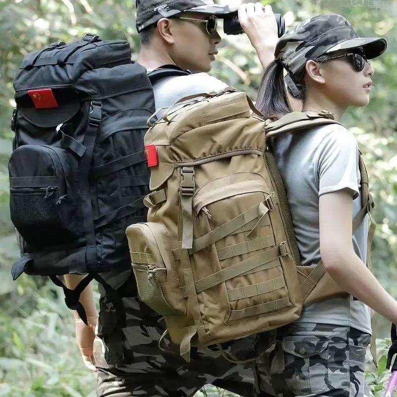 야외 대용량백팩 등산 수납 캠핑 트레킹 배낭가방 백패킹 레저 캔버스 남성용 - 상세 이미지 2