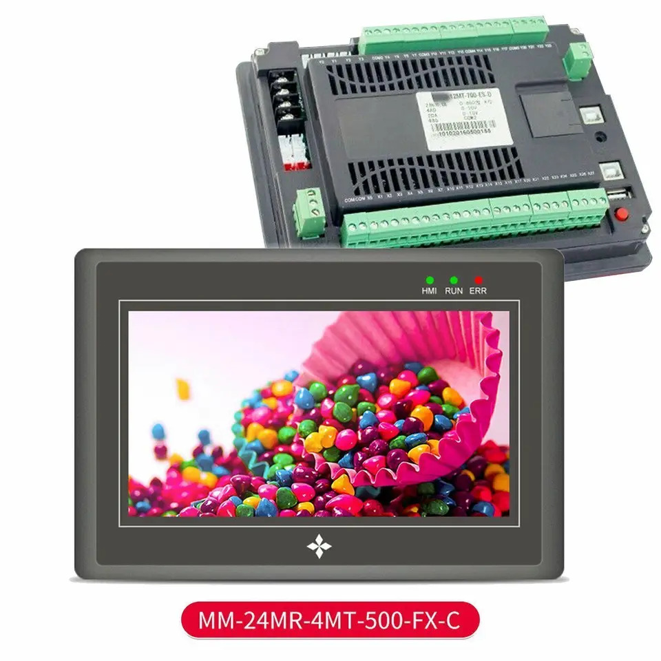 HMI 터치 스크린 PLC 컨트롤러 산업프로그래밍 가능로직 5 인치