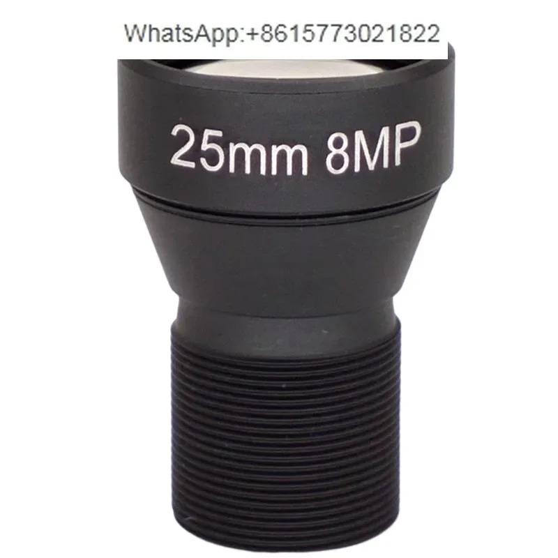 25mm 고화질 렌즈 800만 4K 별빛 왜곡 없는 M12 포트 1/1.8인치 머신 비전 액세서리