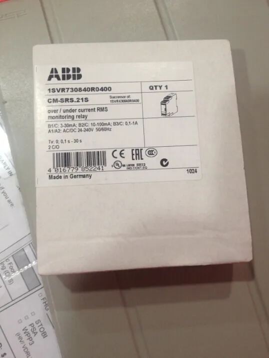 오리지널 ABB 모니터링 릴레이 CM-SRS.21S 전압 24-240V AC/DC 신